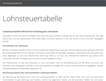 Tablet Screenshot of lohnsteuertabelle.net