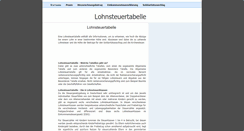 Desktop Screenshot of lohnsteuertabelle.biz