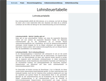 Tablet Screenshot of lohnsteuertabelle.biz